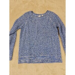 GAP Textured Knit Sweater Light Blue Marl Women's Size M